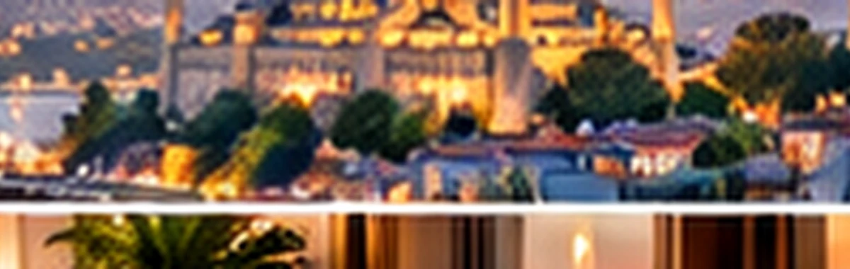 Illustrativer Blick auf Istanbul und den Bosporus